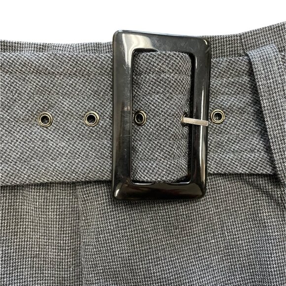 Grace Elements Women's Gray A-Line Midi Skirt With Belt Sz 6 - Picture 10 of 11